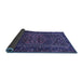 Sideview of Persian Blue Traditional Rug, tr660blu