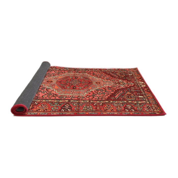 Sideview of Traditional Rust Pink Persian Rug, tr661