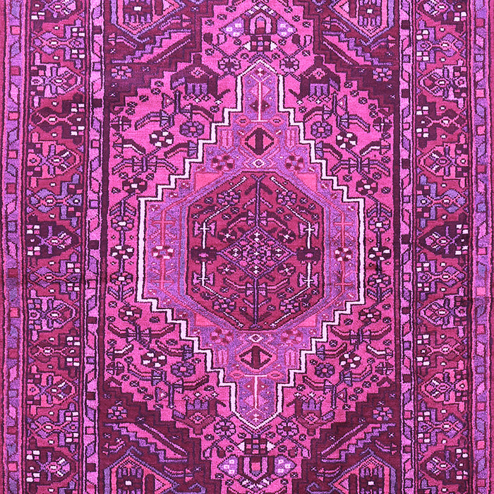 Machine Washable Persian Purple Traditional Area Rugs, wshtr661pur