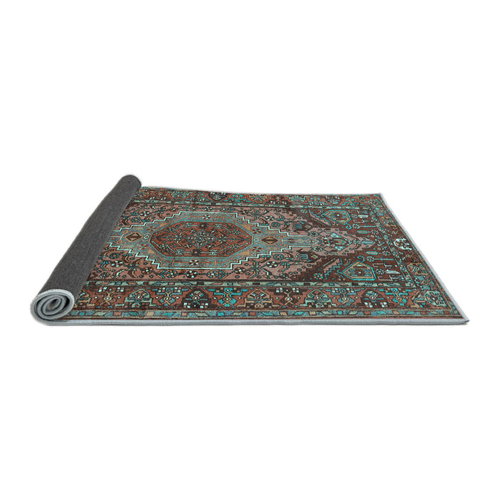 Sideview of Persian Light Blue Traditional Rug, tr661lblu