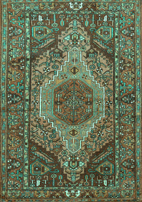 Persian Turquoise Traditional Rug, tr661turq