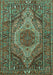 Persian Turquoise Traditional Rug, tr661turq