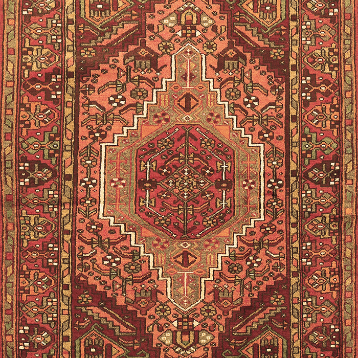 Machine Washable Persian Brown Traditional Rug, wshtr661brn