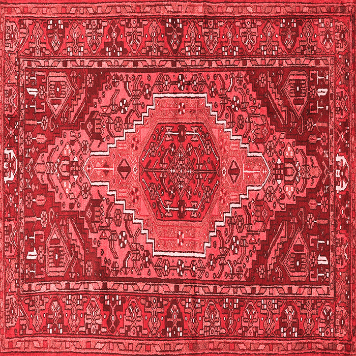 Machine Washable Persian Red Traditional Rug, wshtr661red
