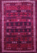 Machine Washable Persian Pink Traditional Rug, wshtr662pnk