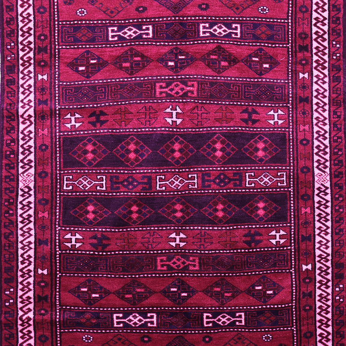 Machine Washable Persian Pink Traditional Rug, wshtr662pnk