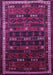 Machine Washable Persian Purple Traditional Area Rugs, wshtr662pur