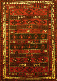 Persian Yellow Traditional Rug, tr662yw