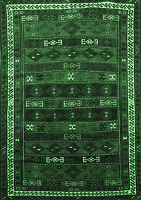 Persian Emerald Green Traditional Rug, tr662emgrn