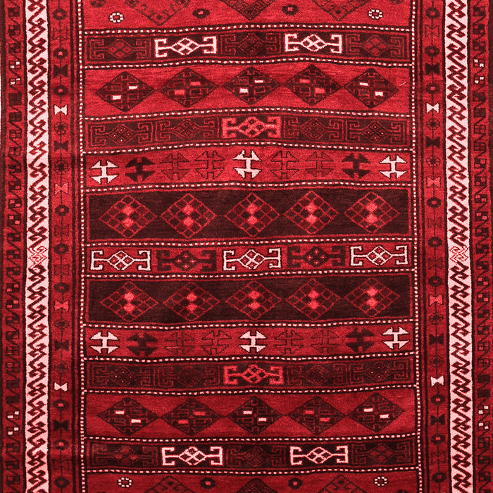 Machine Washable Persian Red Traditional Rug, wshtr662red