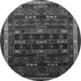 Square Persian Gray Traditional Rug, tr662gry