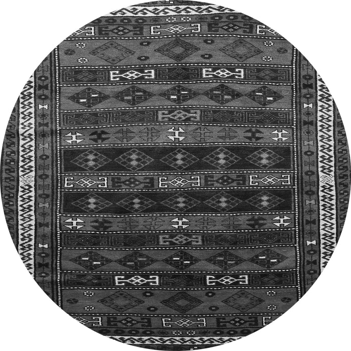 Machine Washable Persian Gray Traditional Rug, wshtr662gry