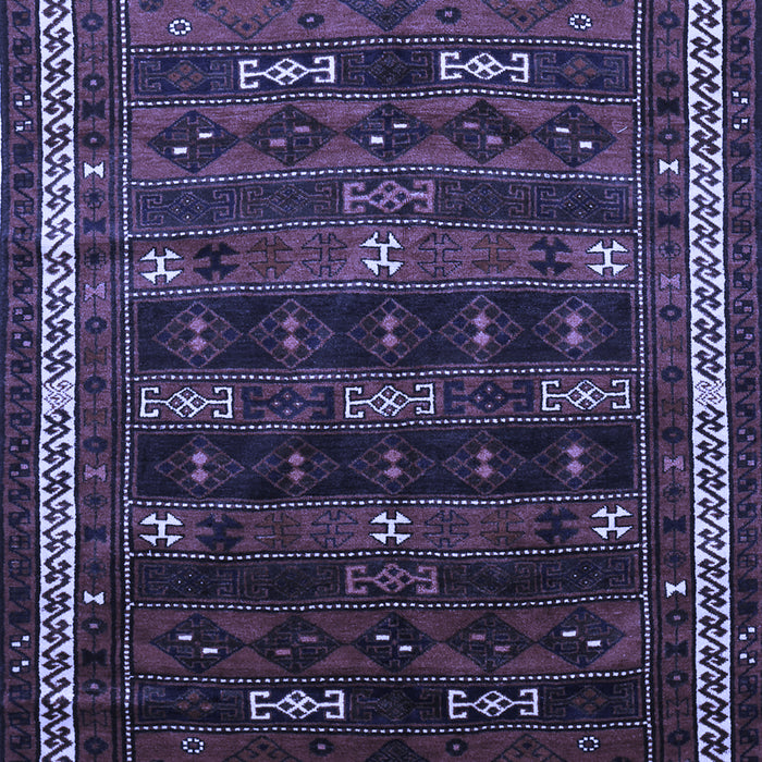 Machine Washable Persian Blue Traditional Rug, wshtr662blu