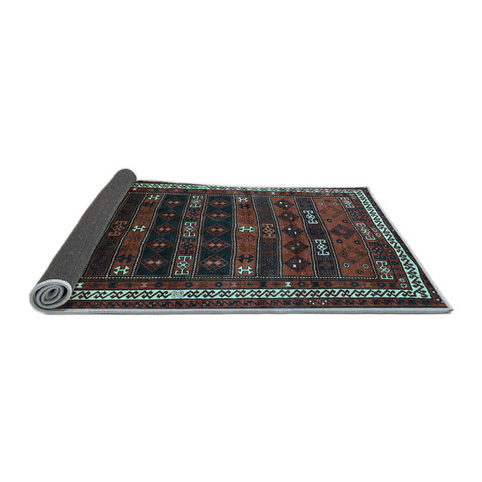 Sideview of Persian Light Blue Traditional Rug, tr662lblu