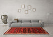 Machine Washable Persian Orange Traditional Area Rugs in a Living Room, wshtr662org