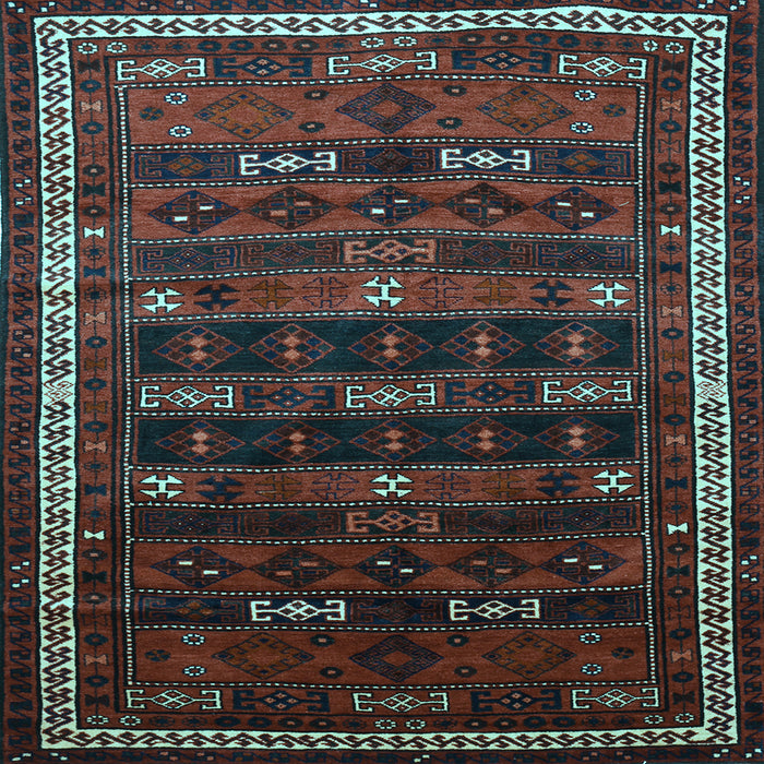Square Persian Light Blue Traditional Rug, tr662lblu