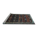 Sideview of Machine Washable Persian Light Blue Traditional Rug, wshtr662lblu