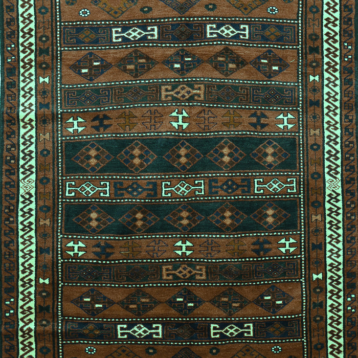 Machine Washable Persian Turquoise Traditional Area Rugs, wshtr662turq