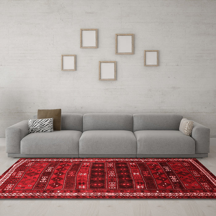 Traditional Red Washable Rugs