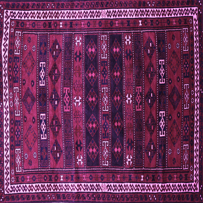 Square Persian Purple Traditional Rug, tr662pur