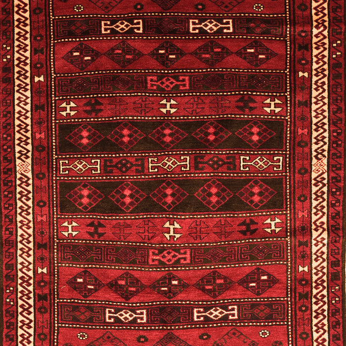 Serging Thickness of Machine Washable Persian Orange Traditional Area Rugs, wshtr662org