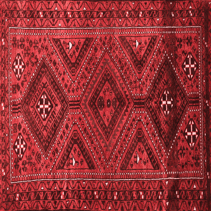 Machine Washable Persian Red Traditional Rug, wshtr663red