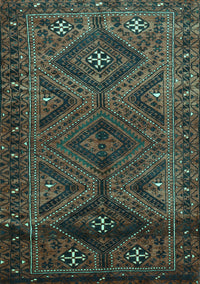 Persian Turquoise Traditional Rug, tr663turq
