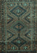 Persian Turquoise Traditional Rug, tr663turq