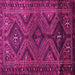Square Persian Pink Traditional Rug, tr663pnk