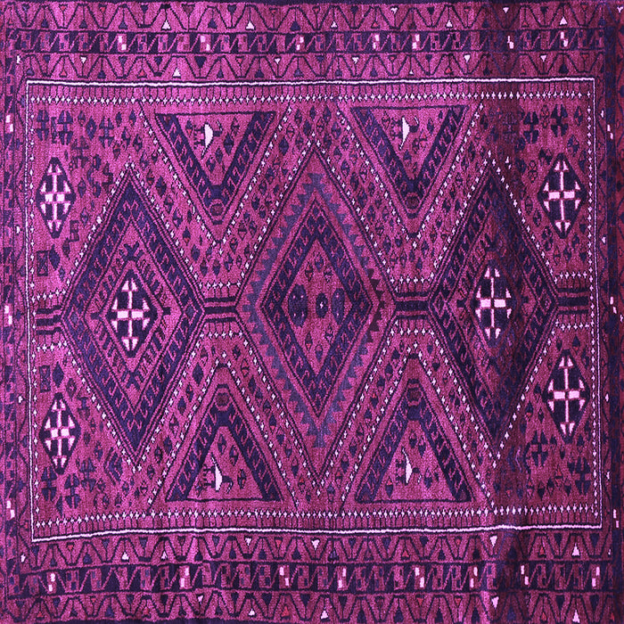 Square Persian Purple Traditional Rug, tr663pur