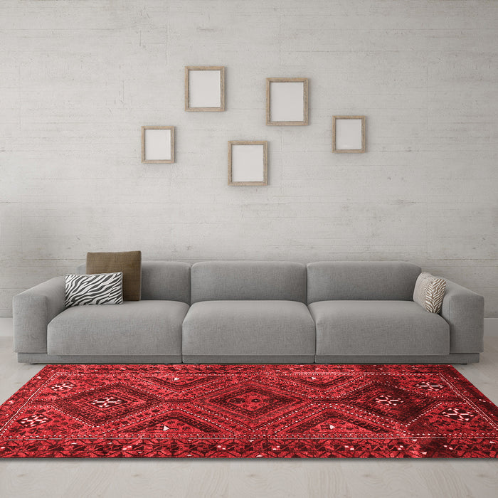 Traditional Red Washable Rugs