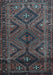 Machine Washable Persian Light Blue Traditional Rug, wshtr663lblu