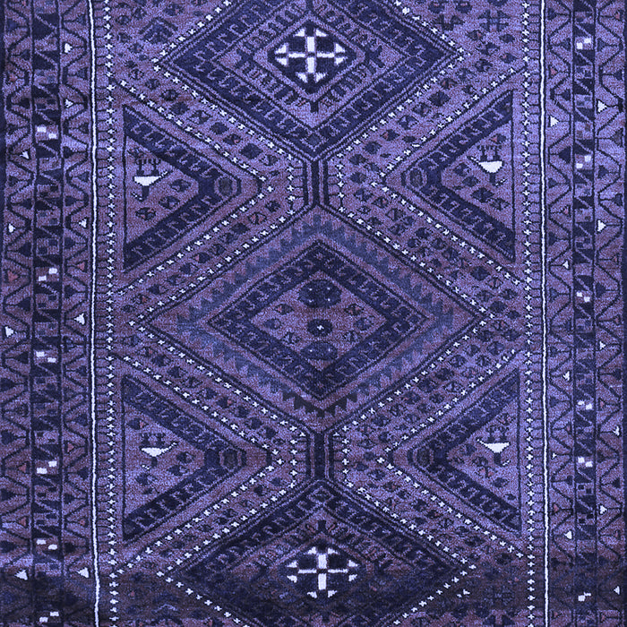 Machine Washable Persian Blue Traditional Rug, wshtr663blu