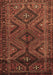 Machine Washable Persian Brown Traditional Rug, wshtr663brn