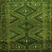 Serging Thickness of Persian Green Traditional Rug, tr663grn