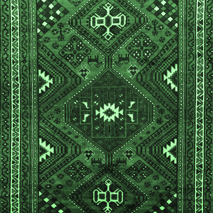 Machine Washable Persian Emerald Green Traditional Area Rugs, wshtr664emgrn