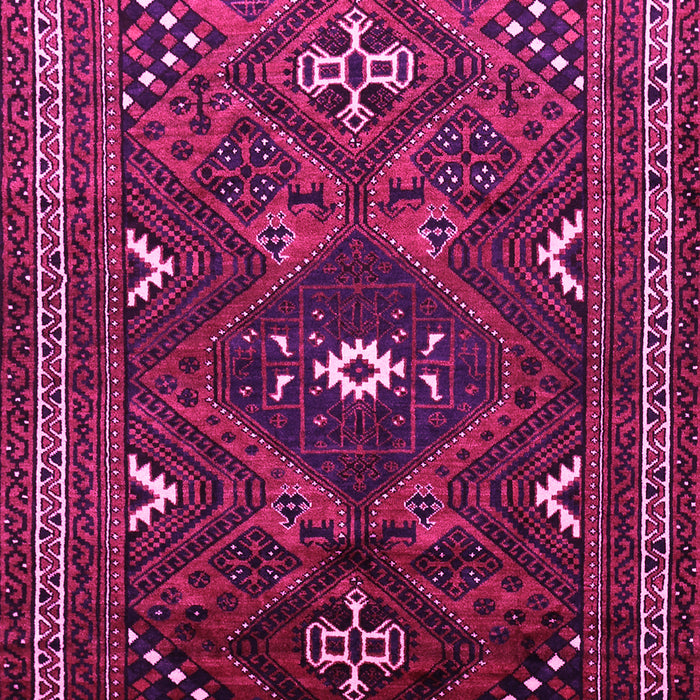 Machine Washable Persian Pink Traditional Rug, wshtr664pnk