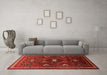 Machine Washable Persian Orange Traditional Area Rugs in a Living Room, wshtr664org