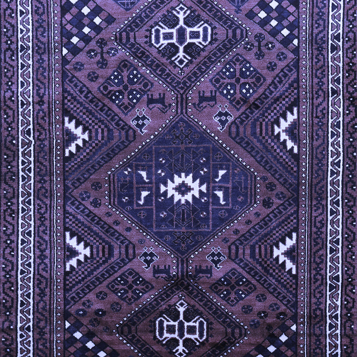 Machine Washable Persian Blue Traditional Rug, wshtr664blu
