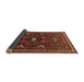 Sideview of Persian Brown Traditional Rug, tr664brn