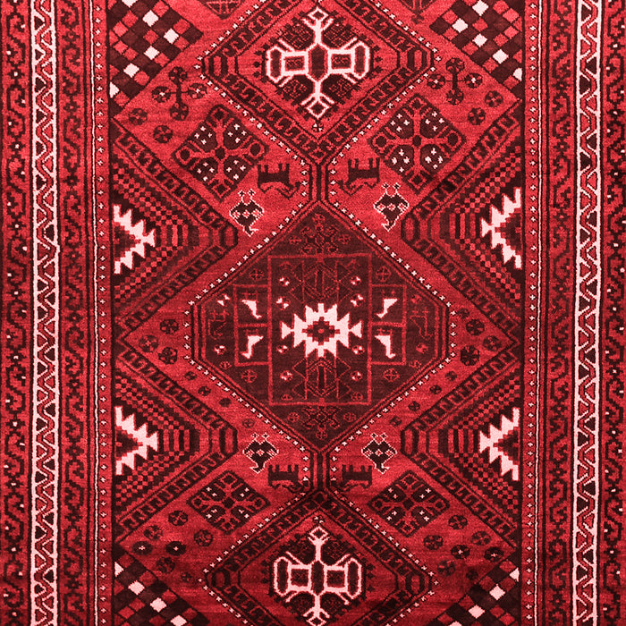 Machine Washable Persian Red Traditional Rug, wshtr664red