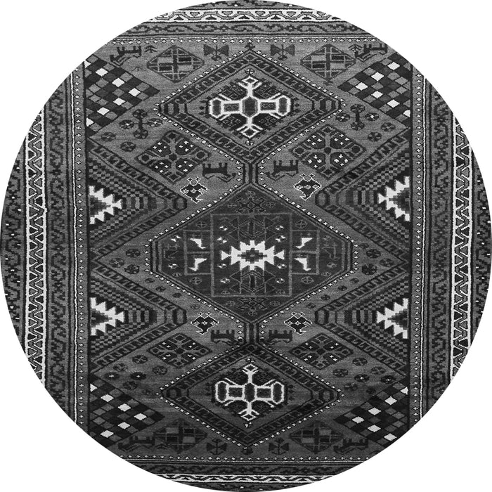 Square Persian Gray Traditional Rug, tr664gry