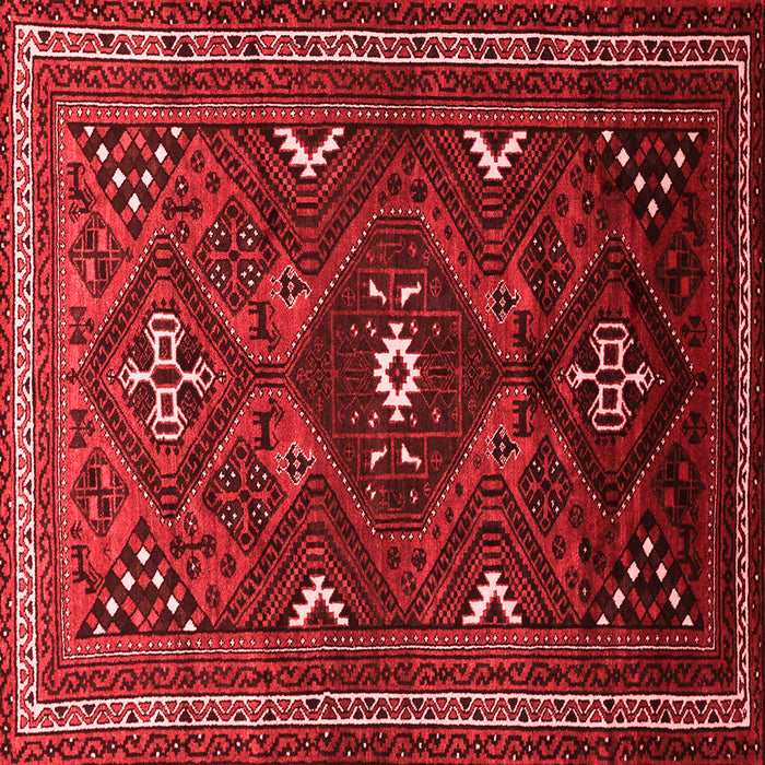 Machine Washable Persian Red Traditional Rug, wshtr664red
