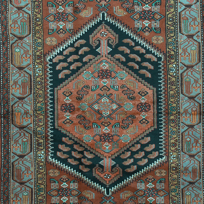 Machine Washable Persian Light Blue Traditional Rug, wshtr665lblu