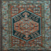 Square Persian Light Blue Traditional Rug, tr665lblu