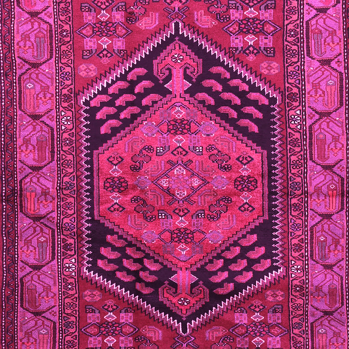 Machine Washable Persian Pink Traditional Rug, wshtr665pnk