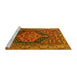 Sideview of Machine Washable Persian Yellow Traditional Rug, wshtr665yw