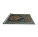 Sideview of Machine Washable Persian Light Blue Traditional Rug, wshtr665lblu