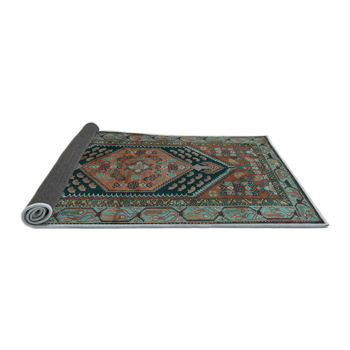 Sideview of Persian Light Blue Traditional Rug, tr665lblu