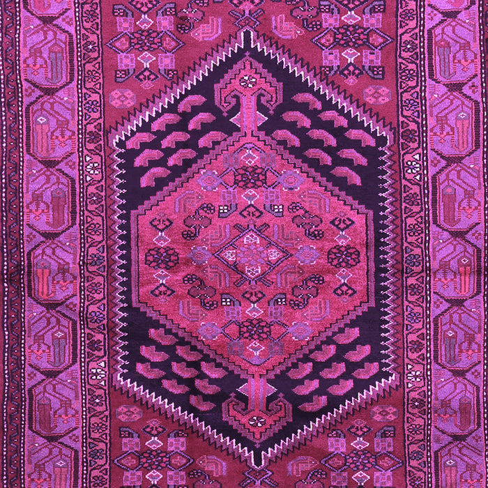 Machine Washable Persian Purple Traditional Area Rugs, wshtr665pur